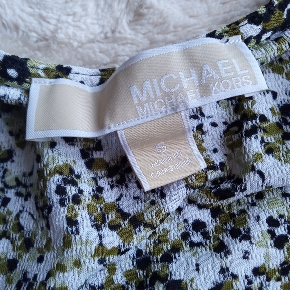 MICHAEL KORS Floral Green Blouse - Picture 7 of 13
